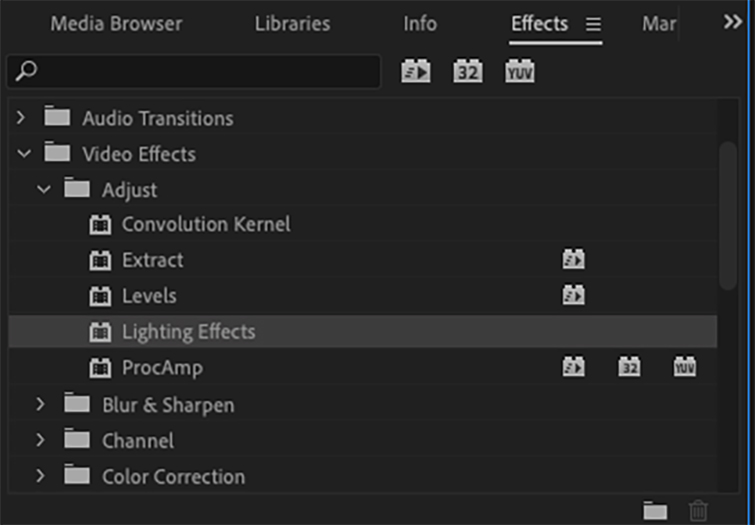 Using Lighting Effects in Premiere Pro