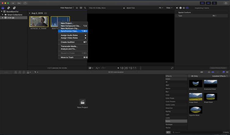 How to Sync Video with Professional Audio in Final Cut Pro X